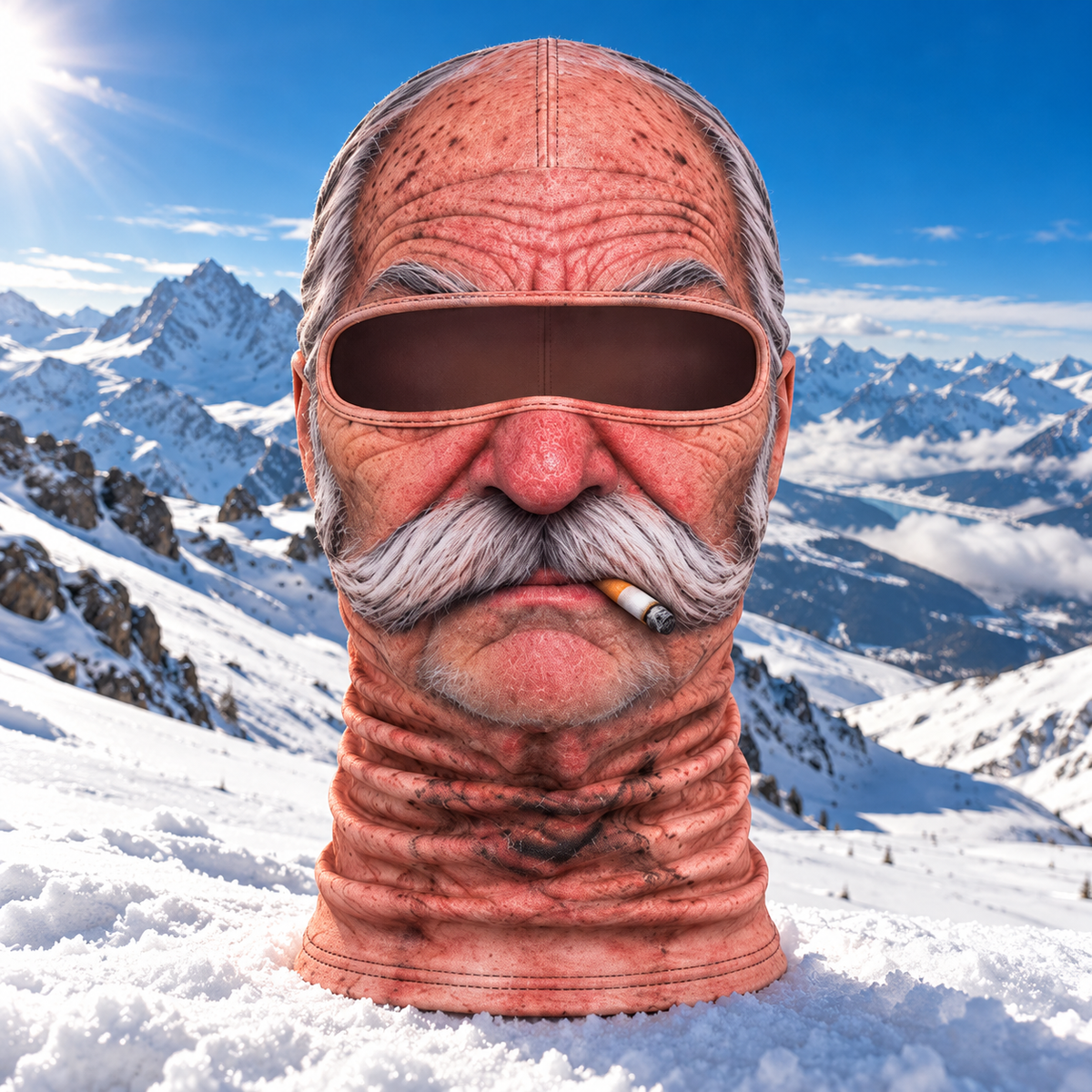 Funny character thermal balaclava