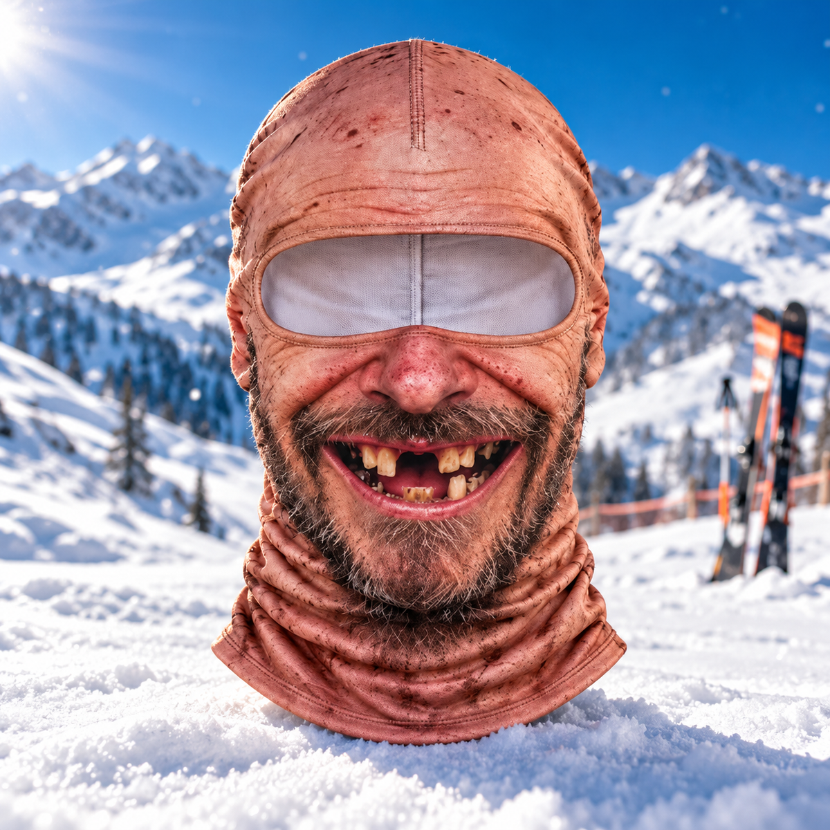 Funny character thermal balaclava