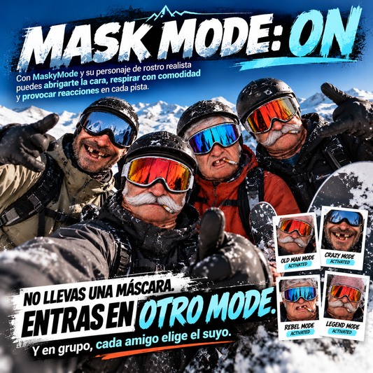 Pasamontañas de caras graciosas