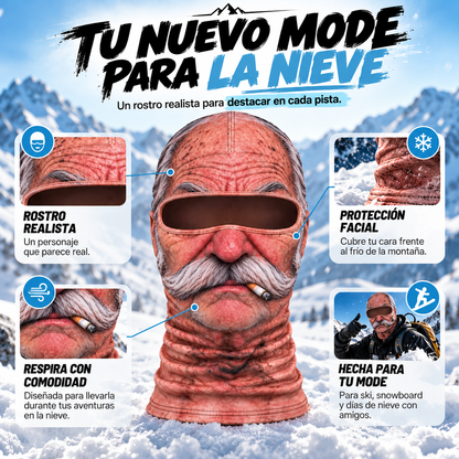 Pasamontañas de caras graciosas